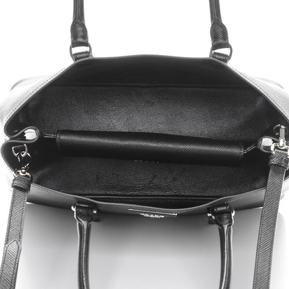 Prada Saffiano Cuir Double Handle Tote Black 5 of 6