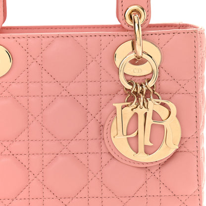 Christian Dior Lambskin Cannage Small Lucky Badges My Lady Dior Pink 8 of 12