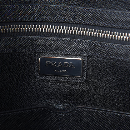 Prada Saffiano Travel Briefcase Bluette 5 of 18