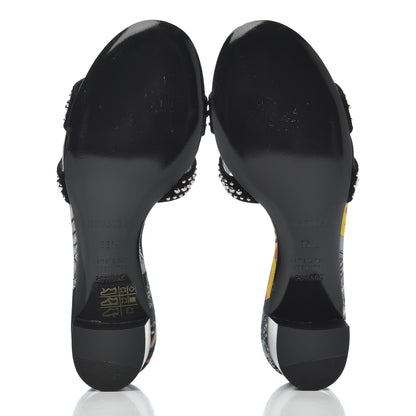 Hermes Suede Goatskin Studded Oasis Sandals 35.5 Black 5 of 12