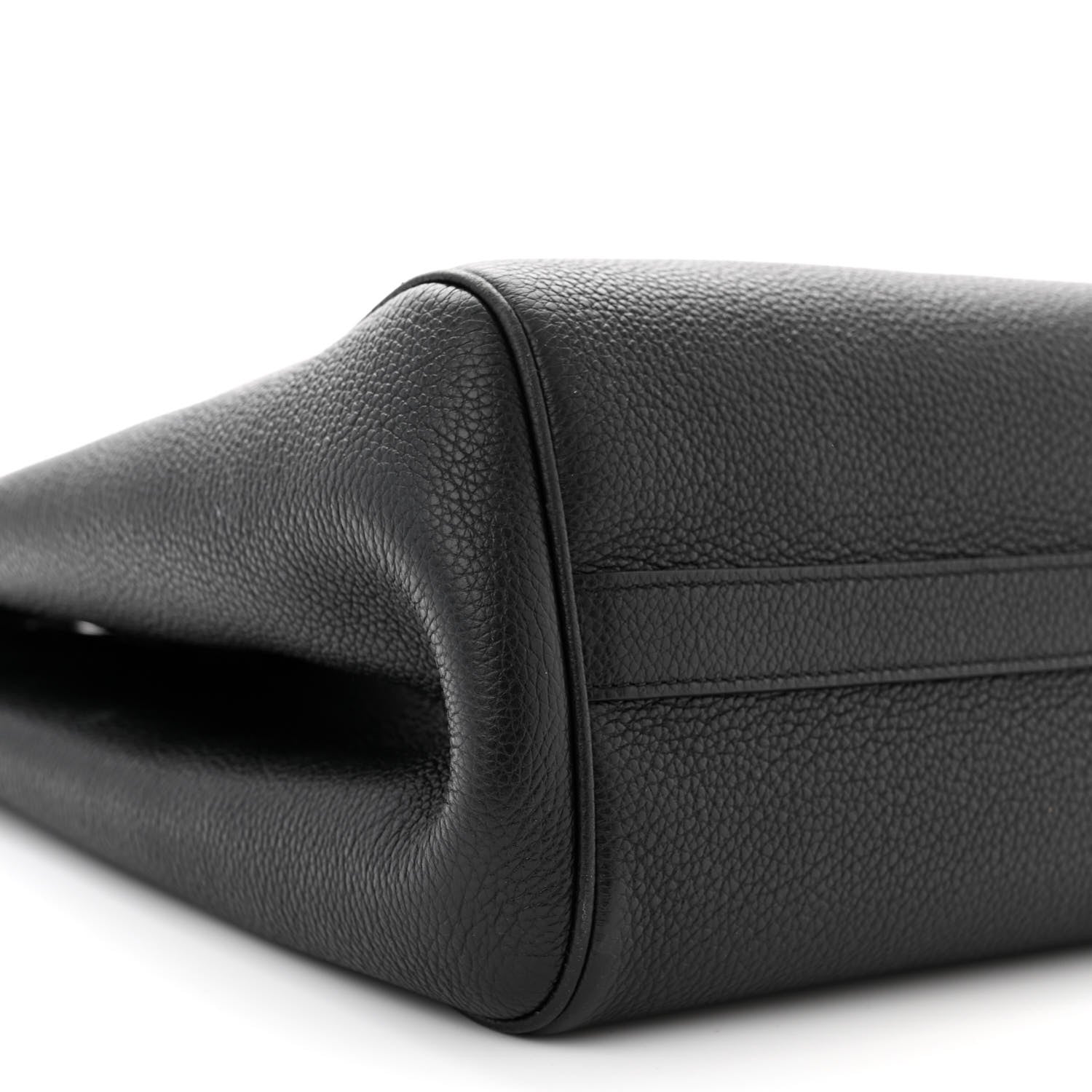 Celine Grained Calfskin Small Folded Cabas Black 9 of 10