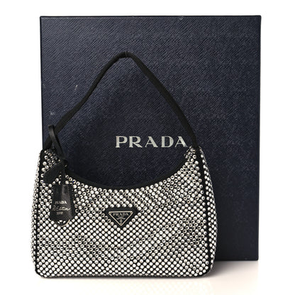 Prada Satin Crystal Mini Re-Edition 2000 Bag Cristal 10 of 10