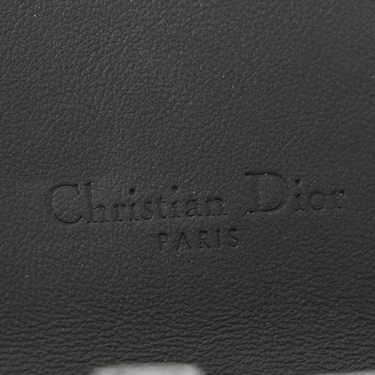 Ultra Matte Calfskin Saddle Chain Wallet Pouch Black