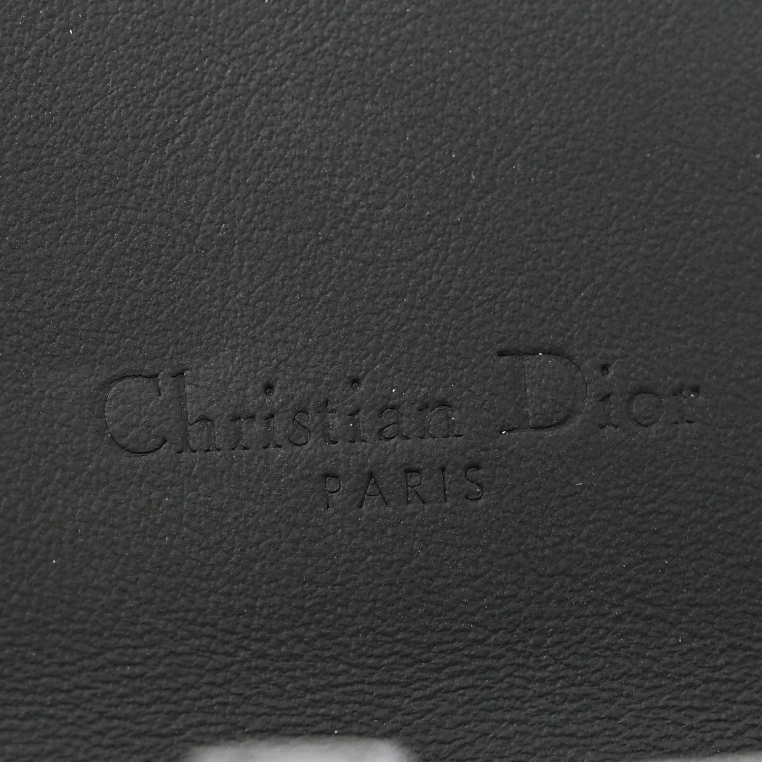 Christian Dior Ultra Matte Calfskin Saddle Chain Wallet Pouch Black 6 of 11