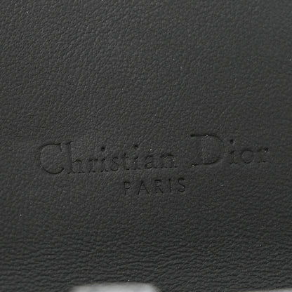 Christian Dior Ultra Matte Calfskin Saddle Chain Wallet Pouch Black 6 of 11