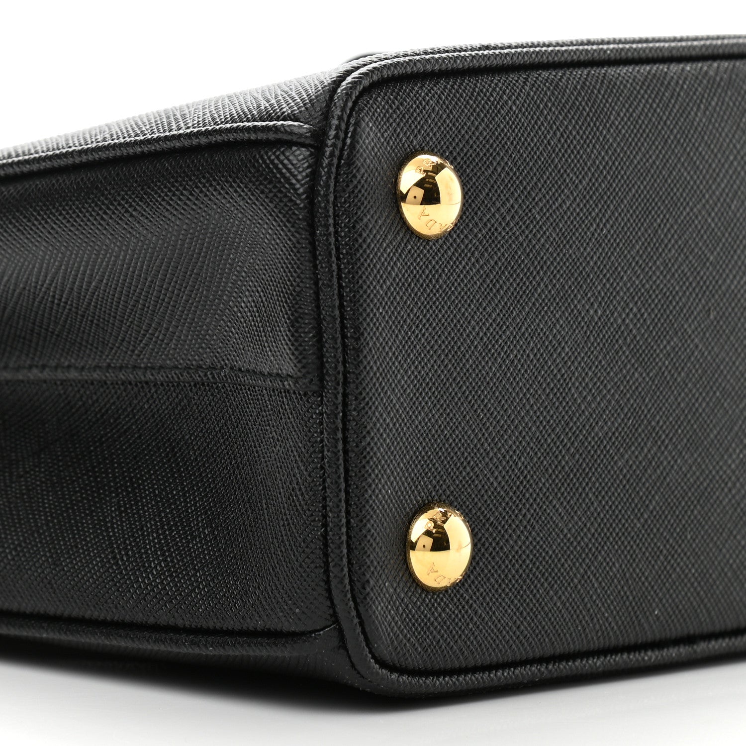 Prada Saffiano Lux Mini Galleria Double Zip Tote Black 8 of 10