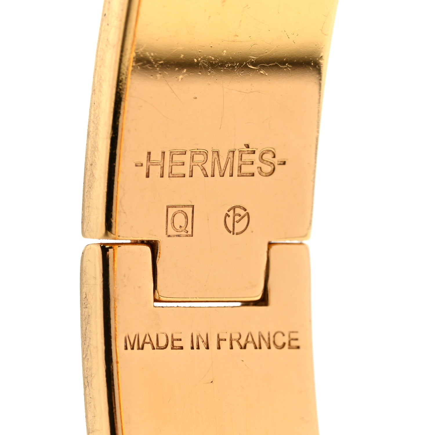 Hermes Enamel Narrow Clic Clac H Bracelet PM Orange 4 of 4