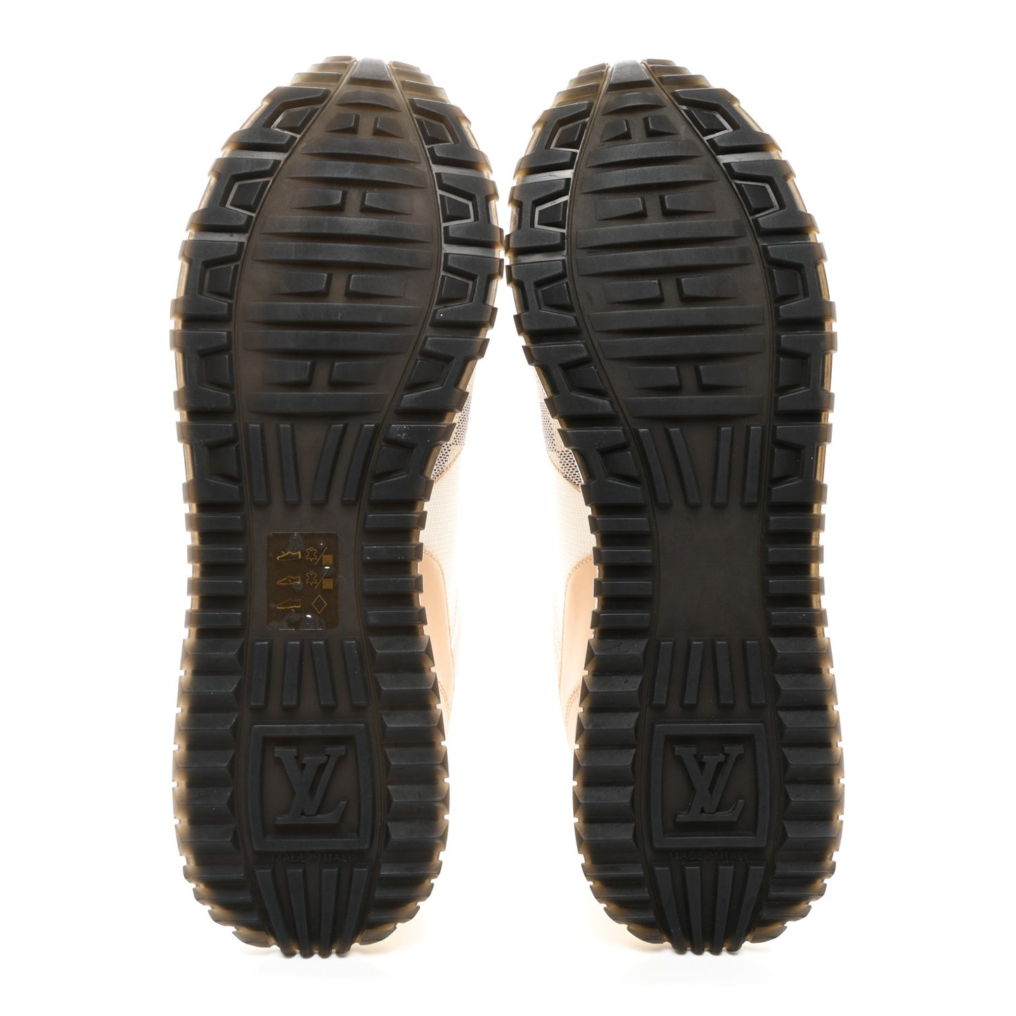 Calfskin Damier Azur Run Away Sneakers 39.5 White