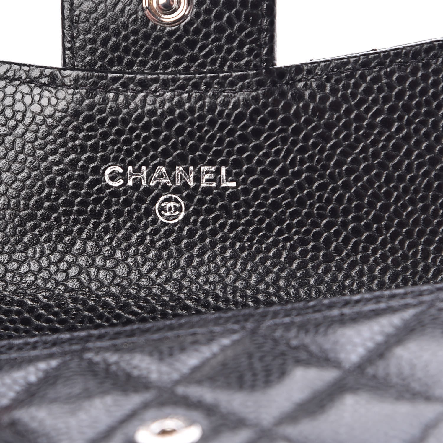 Chanel Caviar Quilted Flap Card Holder Black 6 of 9