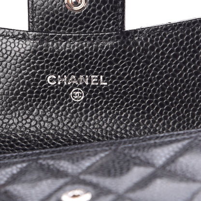 Chanel Caviar Quilted Flap Card Holder Black 6 of 9