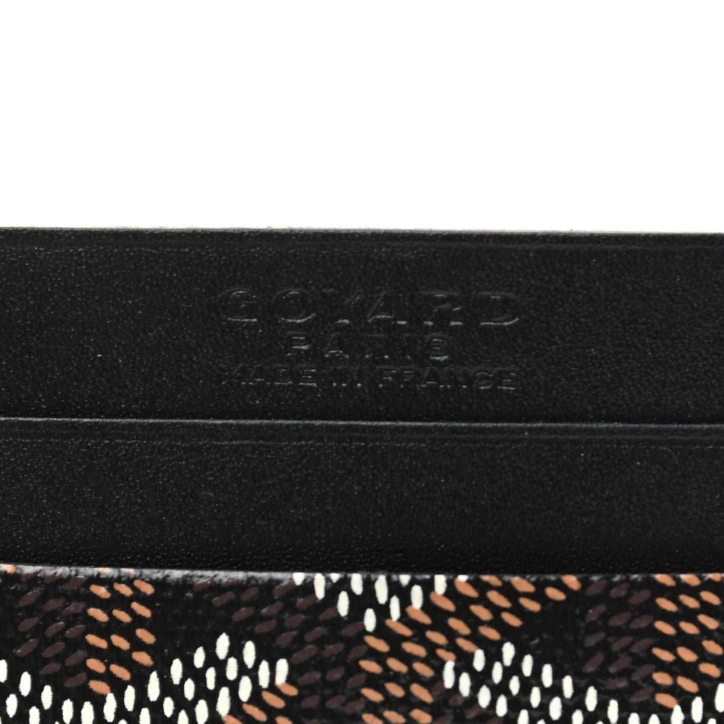 Goyardine Saint Sulpice Card Holder Black