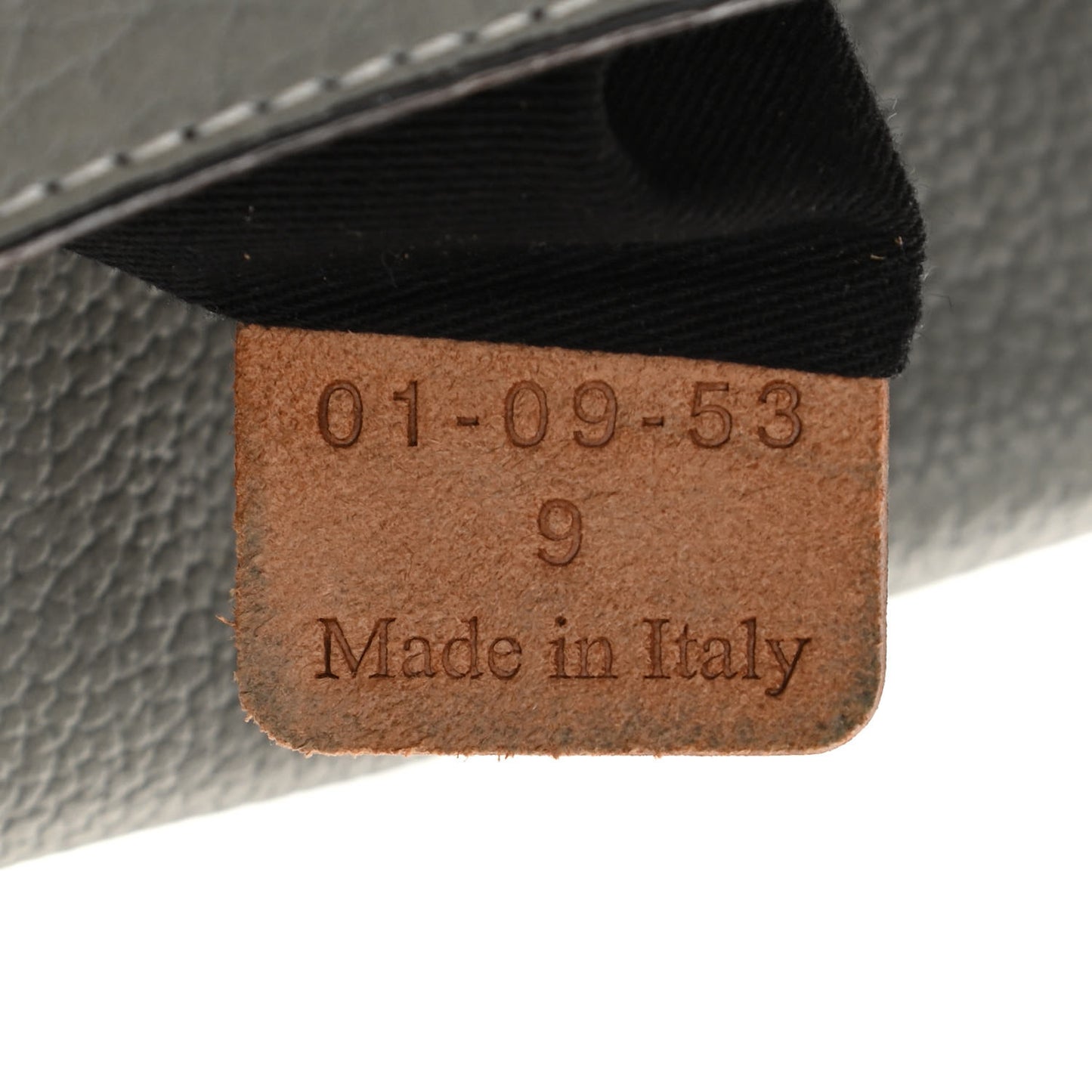 Grained Calfskin Medium Sally Flap Bag Grey