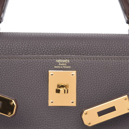 Hermes Togo Kelly Retourne 28 Etain 7 of 9