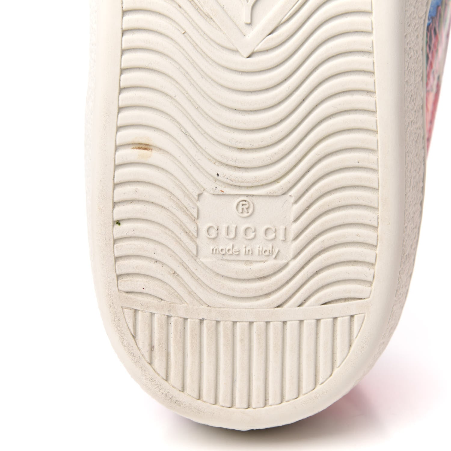 Gucci Calfskin Web Flora Snake Mens Ace Sneakers 11 White Multicolor 7 of 9