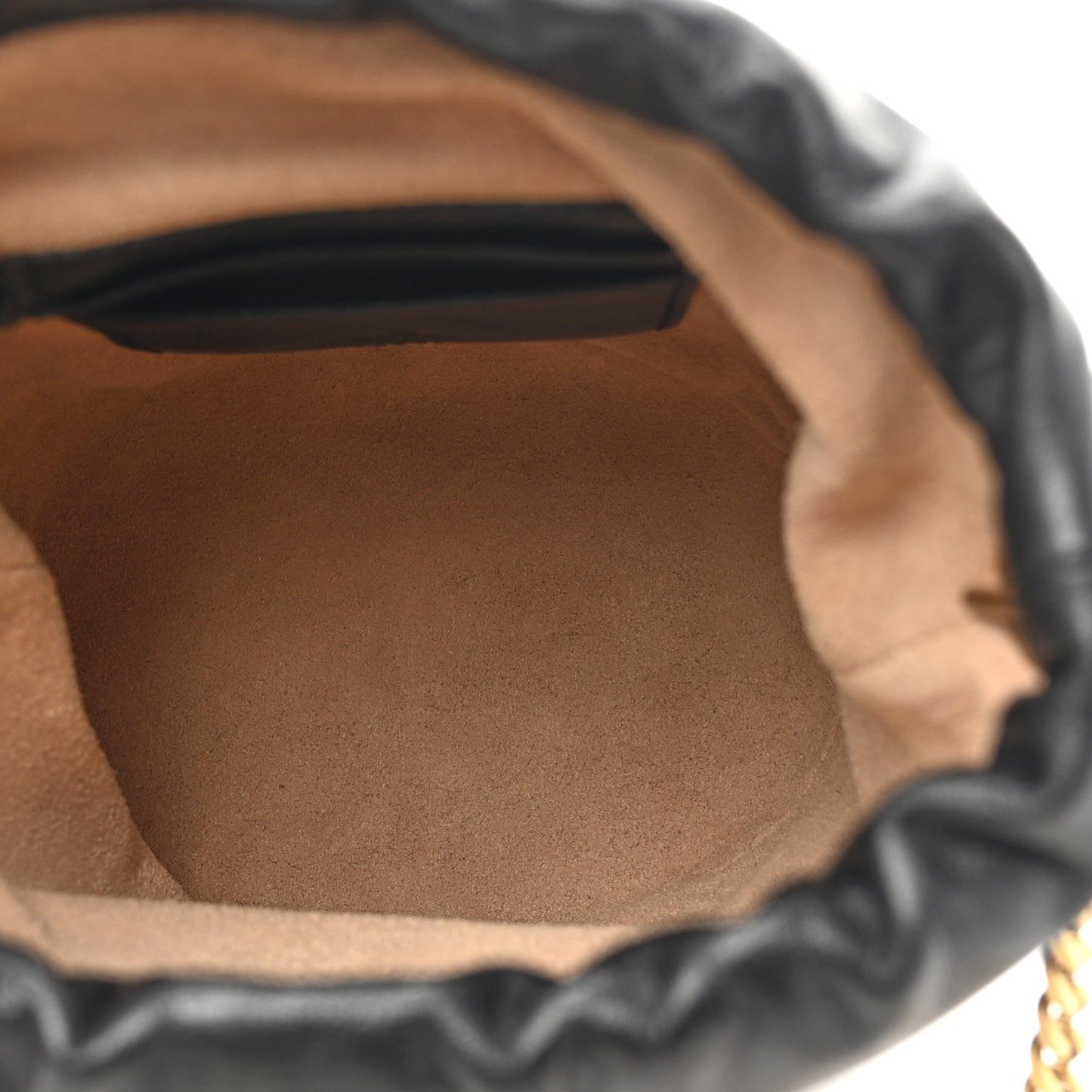 Calfskin Matelasse Mini GG Marmont 2.0 Bucket Bag Black