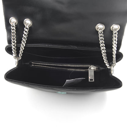 Saint Laurent Calfskin Y Quilted Monogram Small Loulou Chain Satchel Black 5 of 9