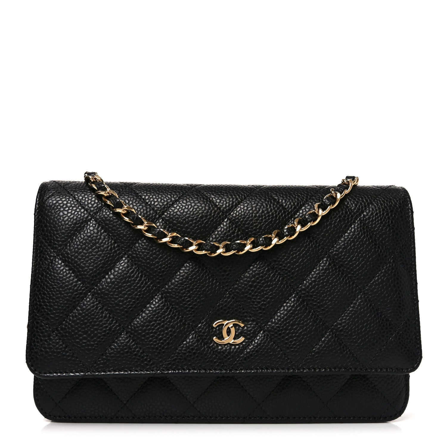 Chanel Caviar Quilted Wallet on Chain WOC Black 1 of 11