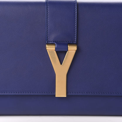 Saint Laurent Calfskin Classic Y Ligne Clutch Royal Blue 9 of 9