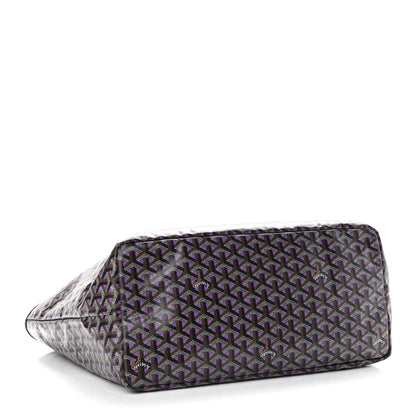 Goyard Goyardine Saint Louis Claire Voie GM Black Purple 5 of 12