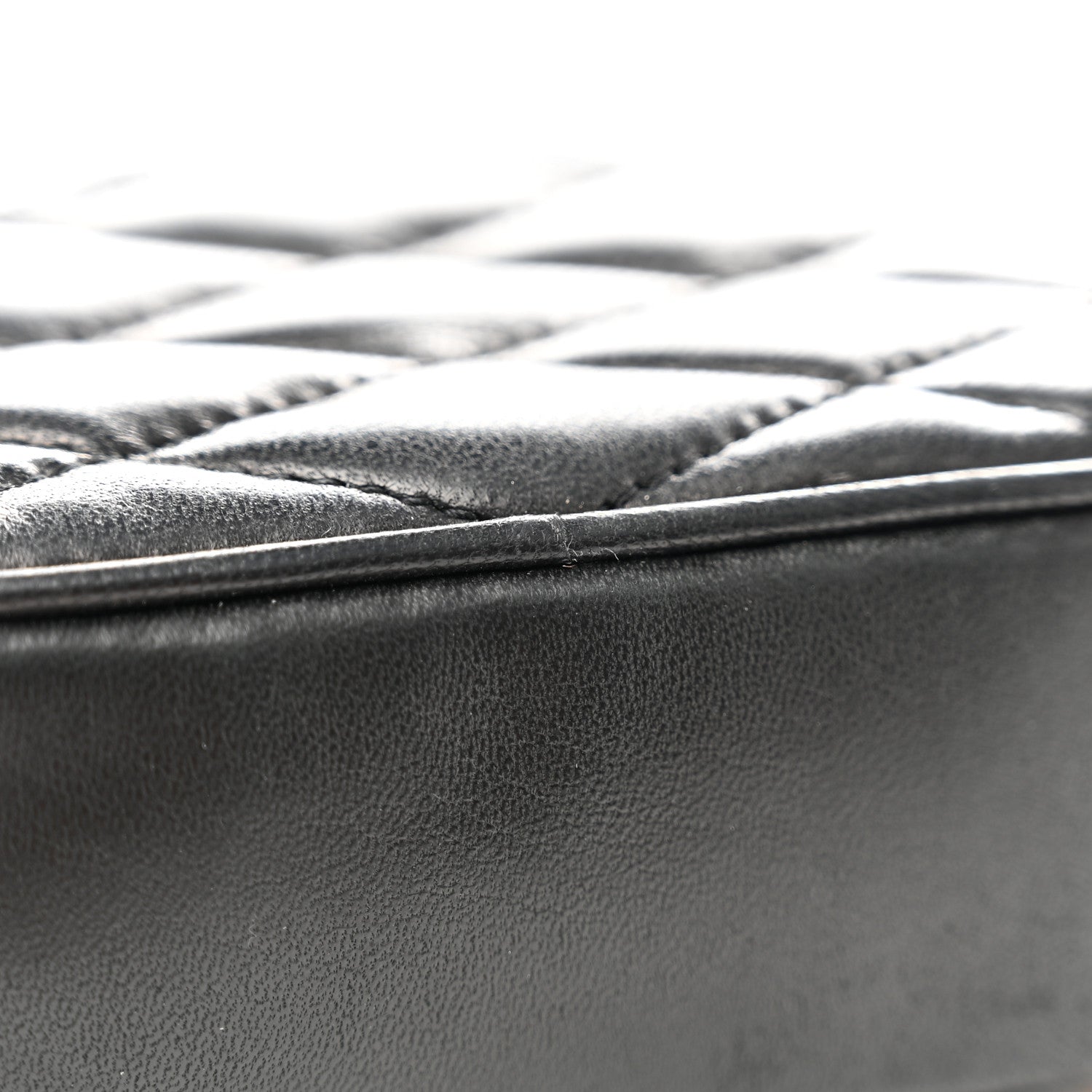 Saint Laurent Lambskin Quilted Lolita Cosmetic Pouch Black 8 of 9