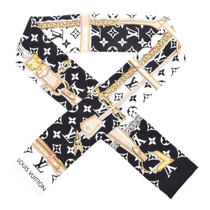 Louis Vuitton Silk Monogram Confidential Bandeau Black 1 of 5