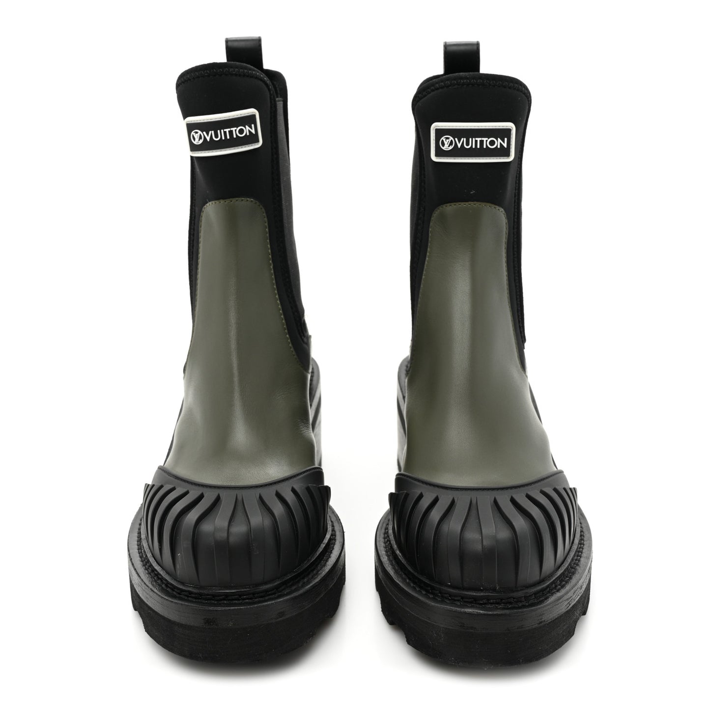 Calfskin Beaubourg Ankle Boots 37.5 Black Green