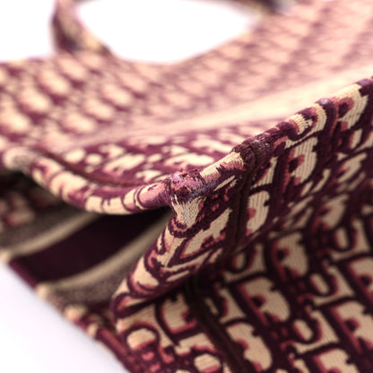 Christian Dior Oblique Large Book Tote Burgundy Multicolor 8 of 14