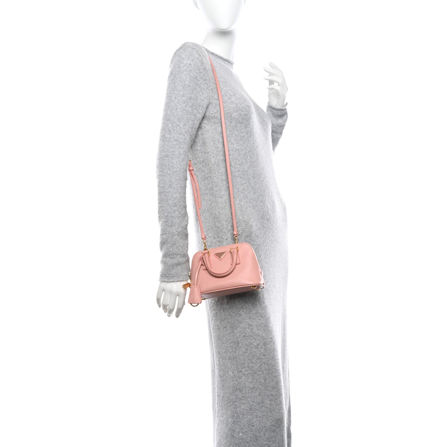 Saffiano Lux Mini Promenade Tote Orchidea