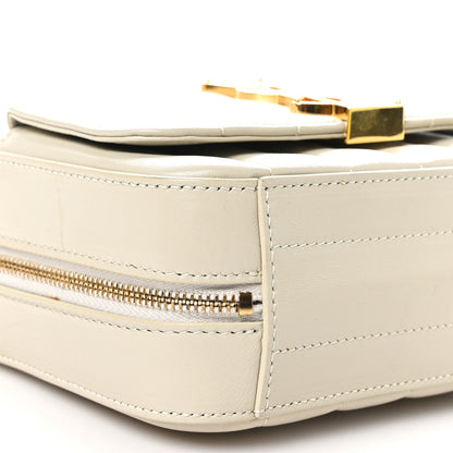 Saint Laurent Lambskin Matelasse Monogram Vicky Camera Bag Crema Soft 9 of 11