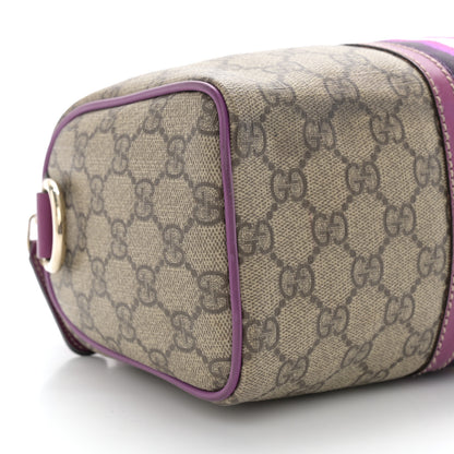 Gucci Monogram Vintage Web Small Boston Purple 9 of 12
