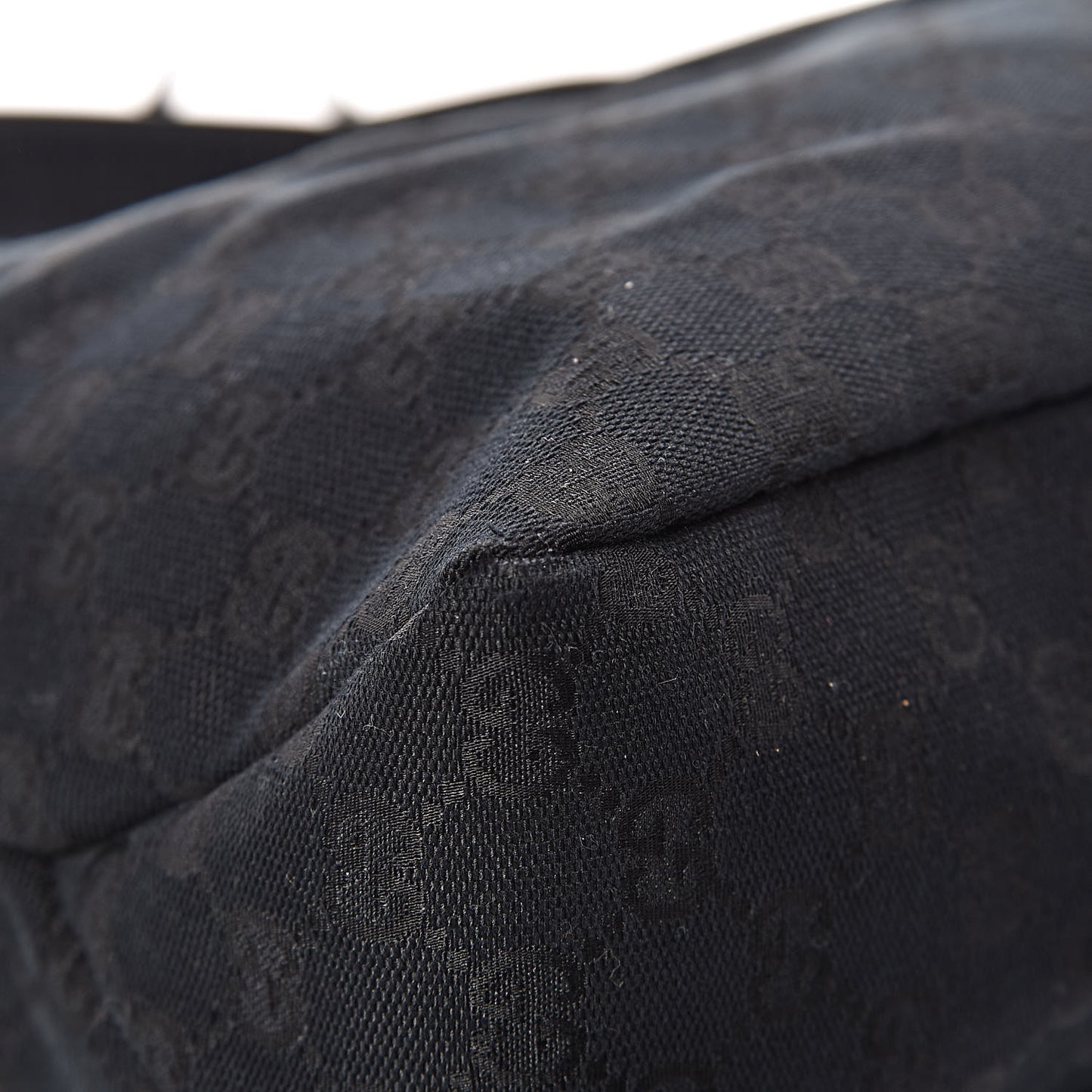 Monogram Medium Horsebit Chain Hobo Black