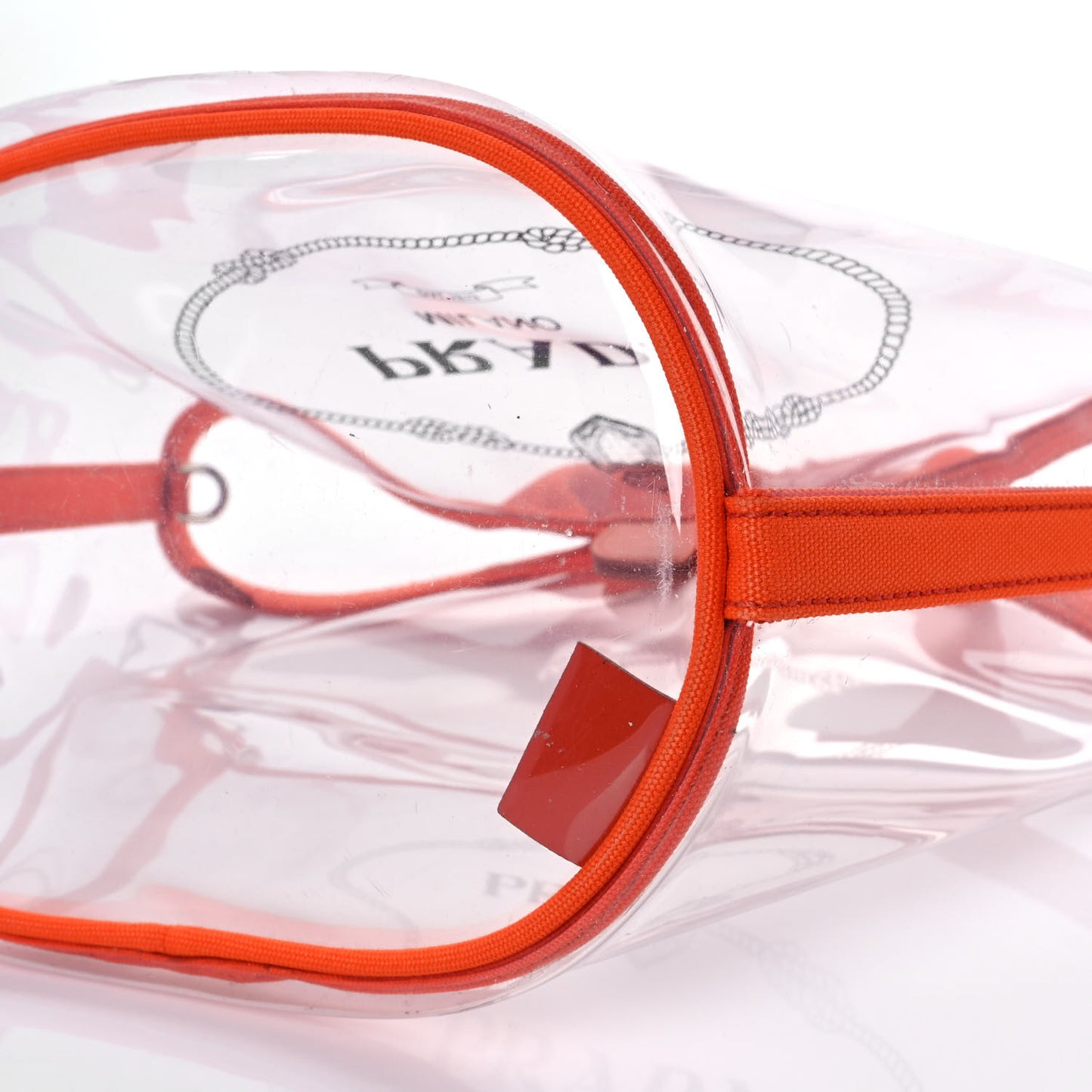 Plexiglass Canapa Small Shopper Tote Arancio