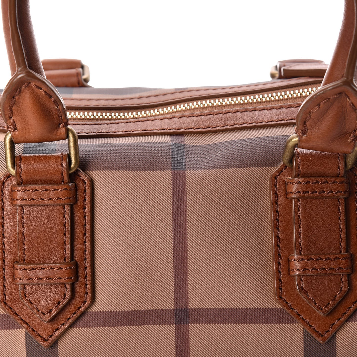 Smoked Check Small Chester Bowling Bag Brown