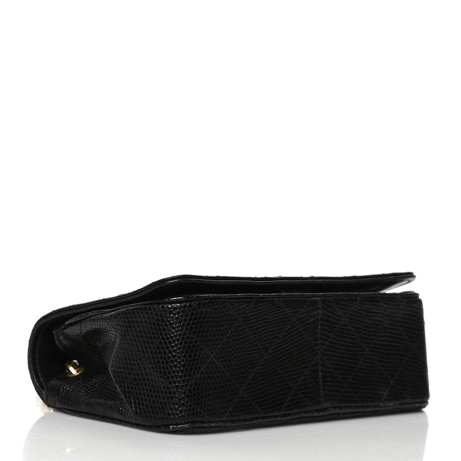 Chanel Lizard Quilted Small Single Flap Black 4 of 12