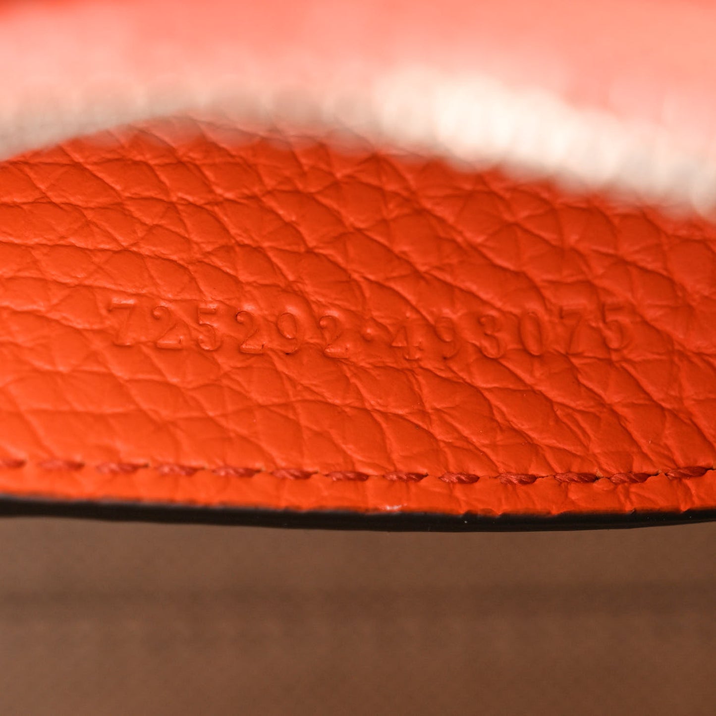 Piuma Calfskin Jumbo GG Embossed Mini Duffle Bag Good Orange