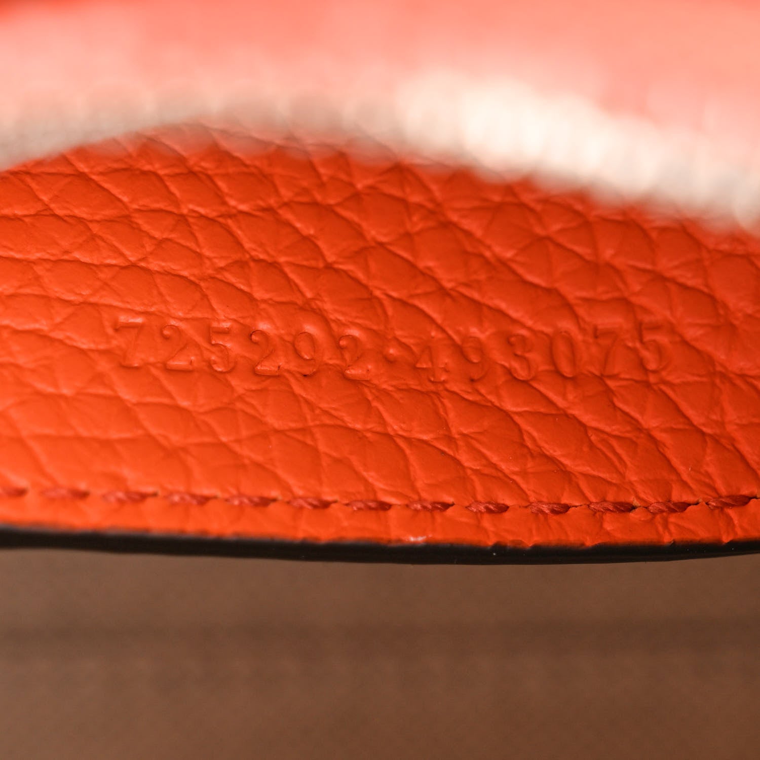 Gucci Piuma Calfskin Jumbo GG Embossed Mini Duffle Bag Good Orange 7 of 10