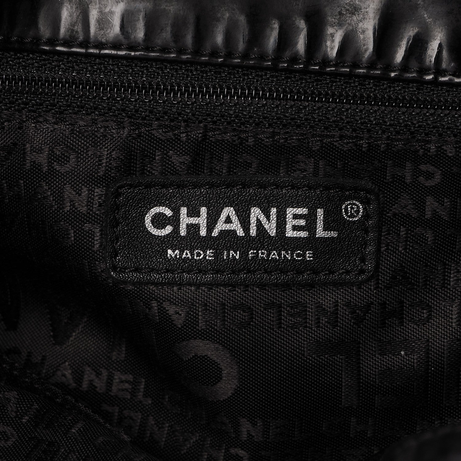 Chanel Vinyl XL Coco Cabas Black 7 of 8