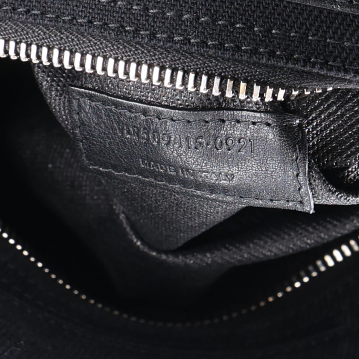 Linen Calfskin Rive Gauche Tote Black