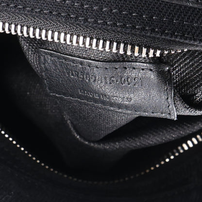Saint Laurent Linen Calfskin Rive Gauche Tote Black 7 of 10