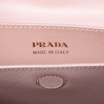 Prada Saffiano Cuir Medium Double Bag Mughetto 9 of 10