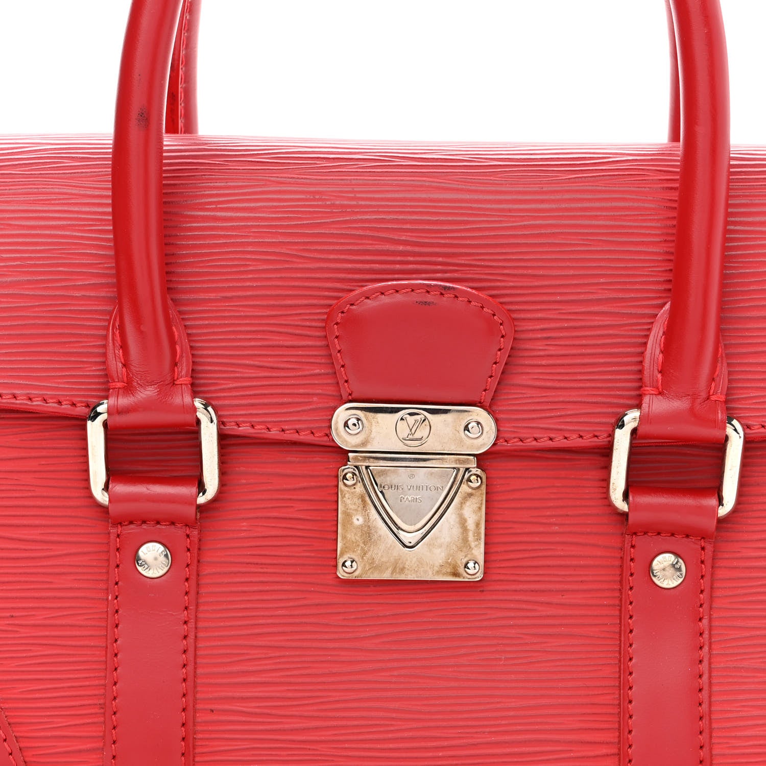 Louis Vuitton Epi Segur PM Castillan Red 7 of 11
