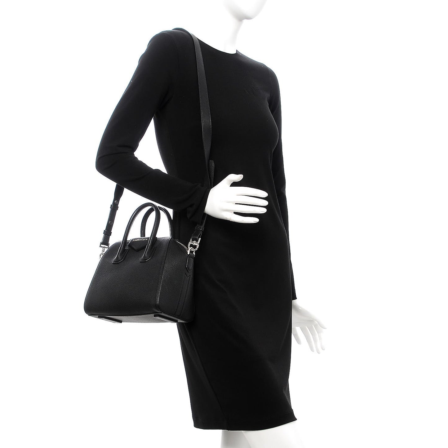 Sugar Goatskin Mini Antigona Black