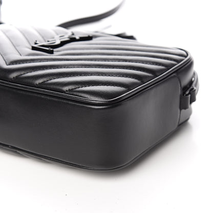 Saint Laurent Calfskin Matelasse Monogram Lou Camera Bag Black 9 of 10