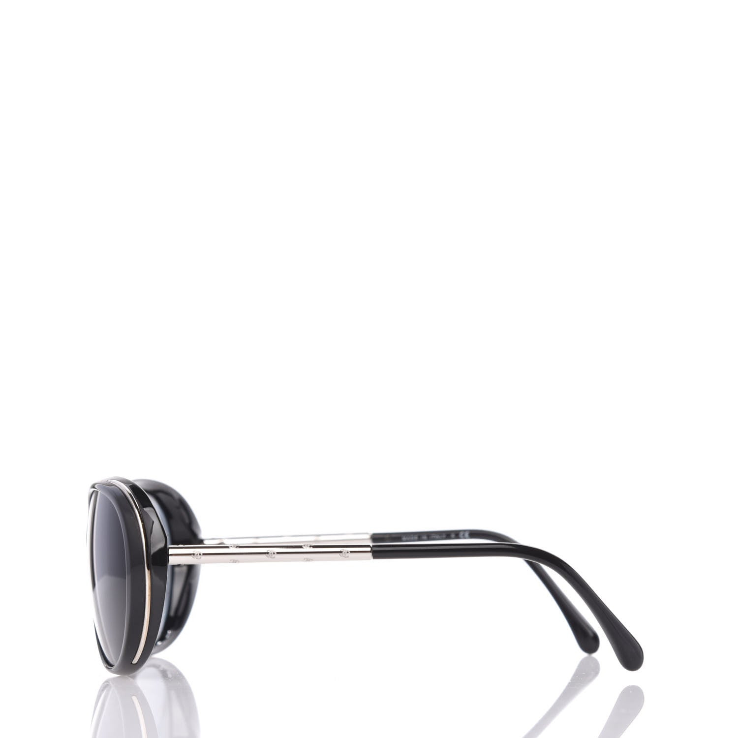 Chanel Acetate Butterfly CC Sunglasses 6037 Black 3 of 7