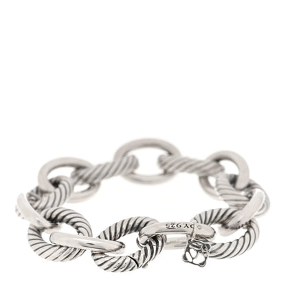 David Yurman Sterling Silver 17mm Extra Large Oval Link Bracelet 2 of 3