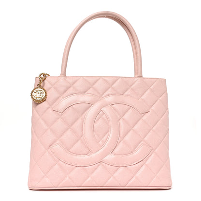 Chanel Caviar Quilted Medallion Tote Light Pink 1 of 10