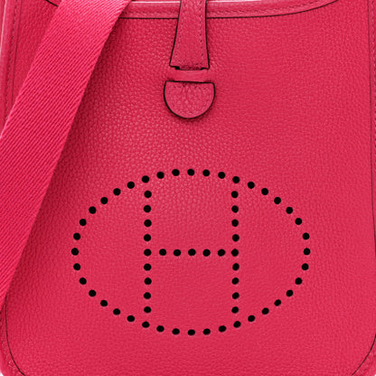 Hermes Taurillon Clemence Evelyne TPM Rose Extreme 7 of 9