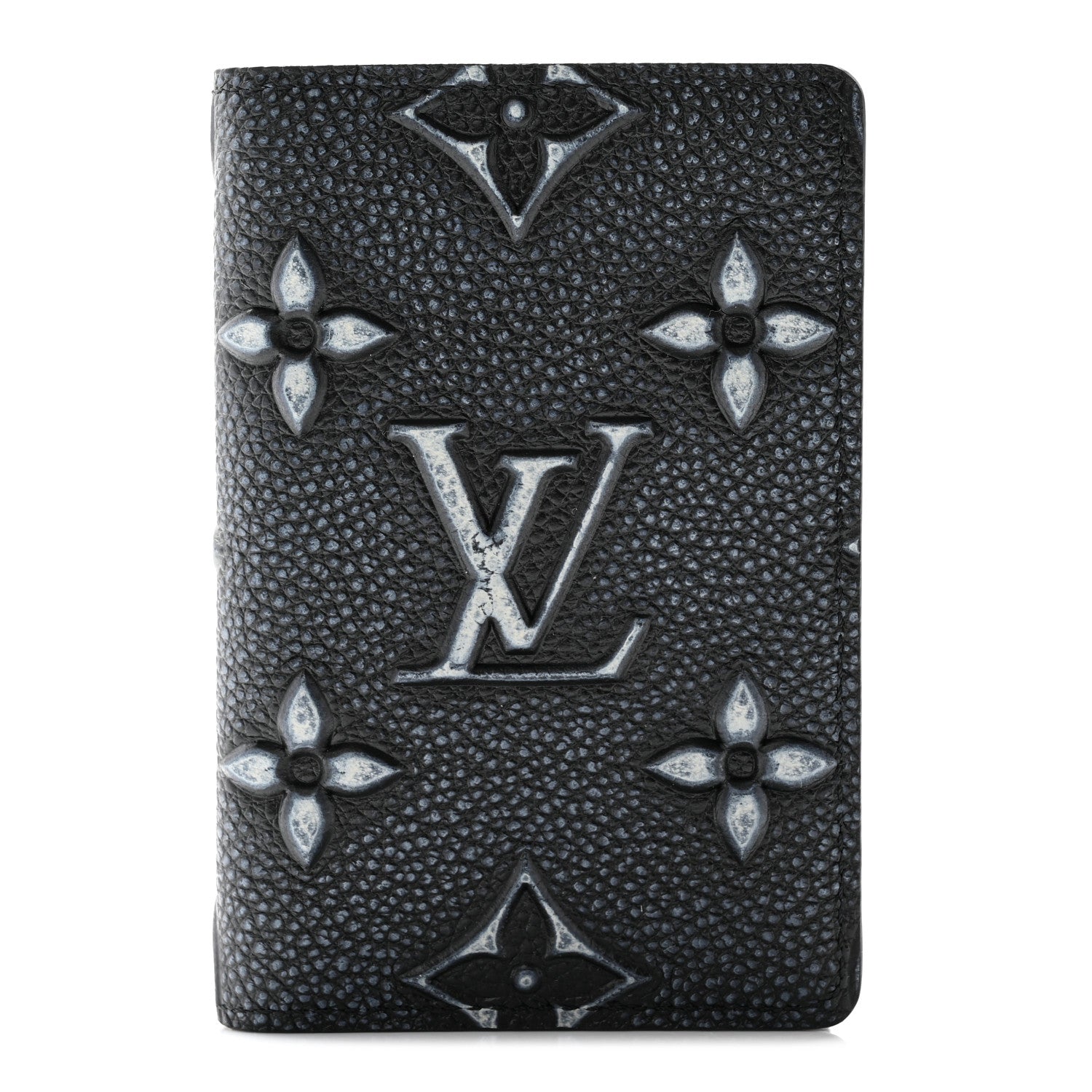 Louis Vuitton Faded Calfskin Monogram Pocket Organizer Charcoal 1 of 10
