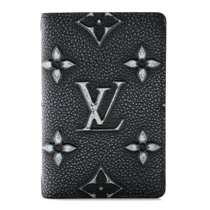 Louis Vuitton Faded Calfskin Monogram Pocket Organizer Charcoal 1 of 10