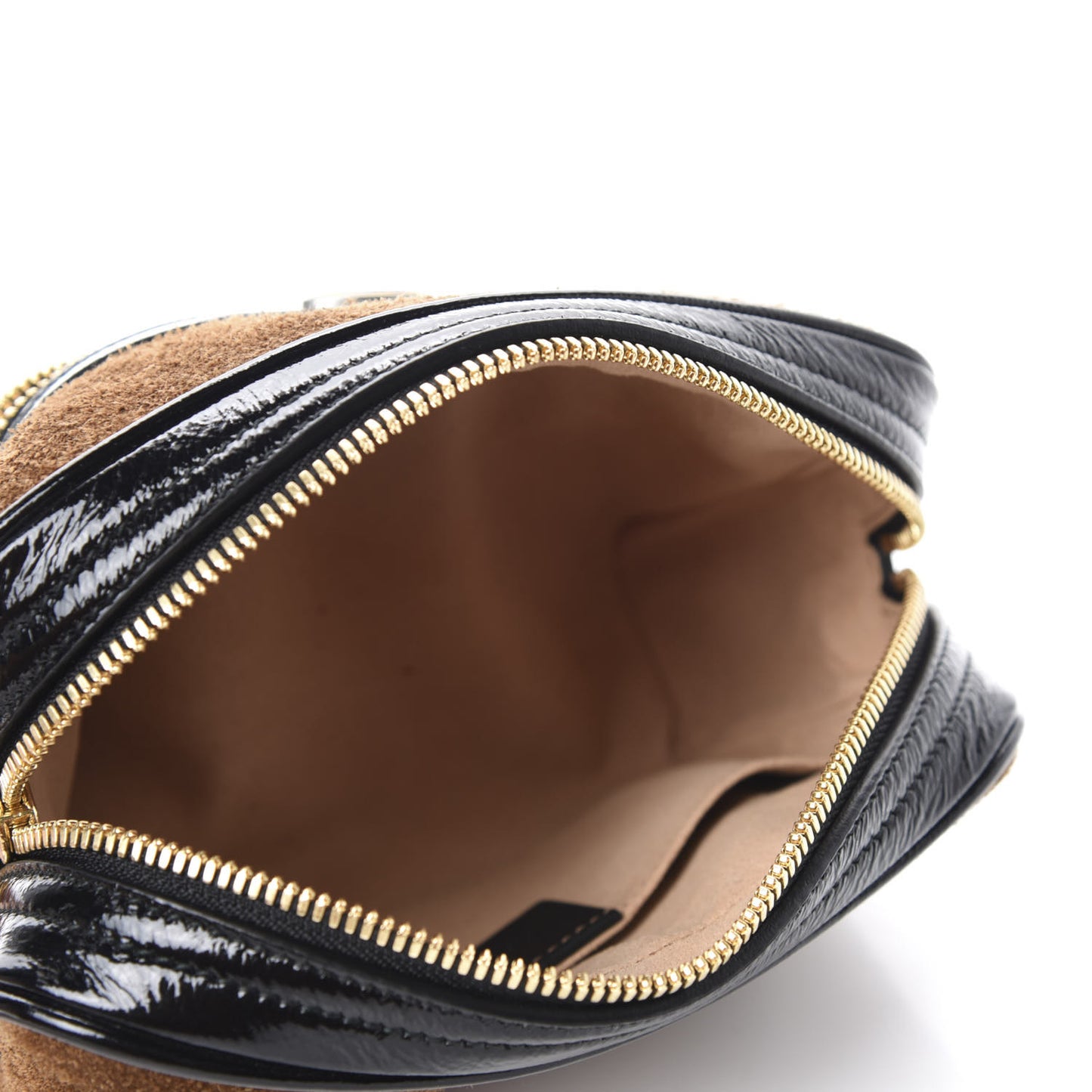 Suede Small Ophidia Belt Bag 65 26 Nocciola Black